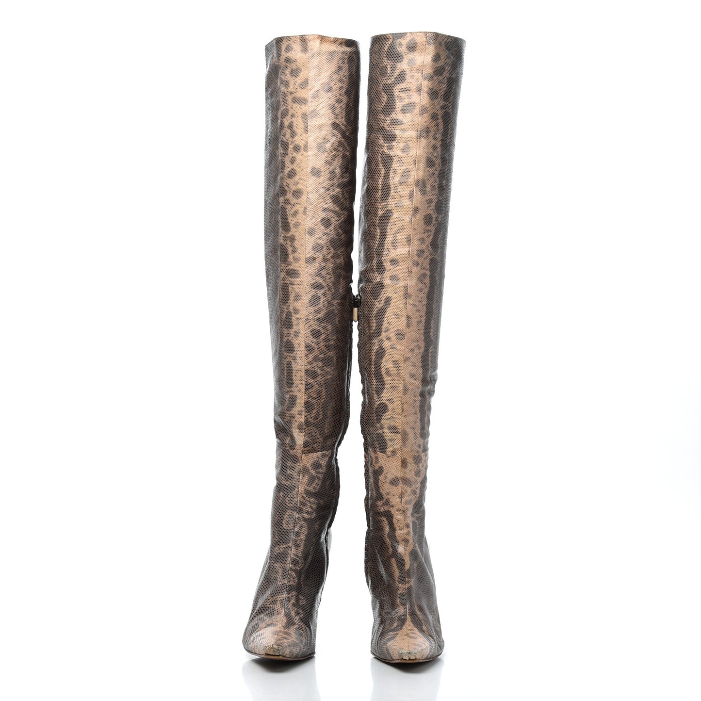 Lizard Knee High Boots 9