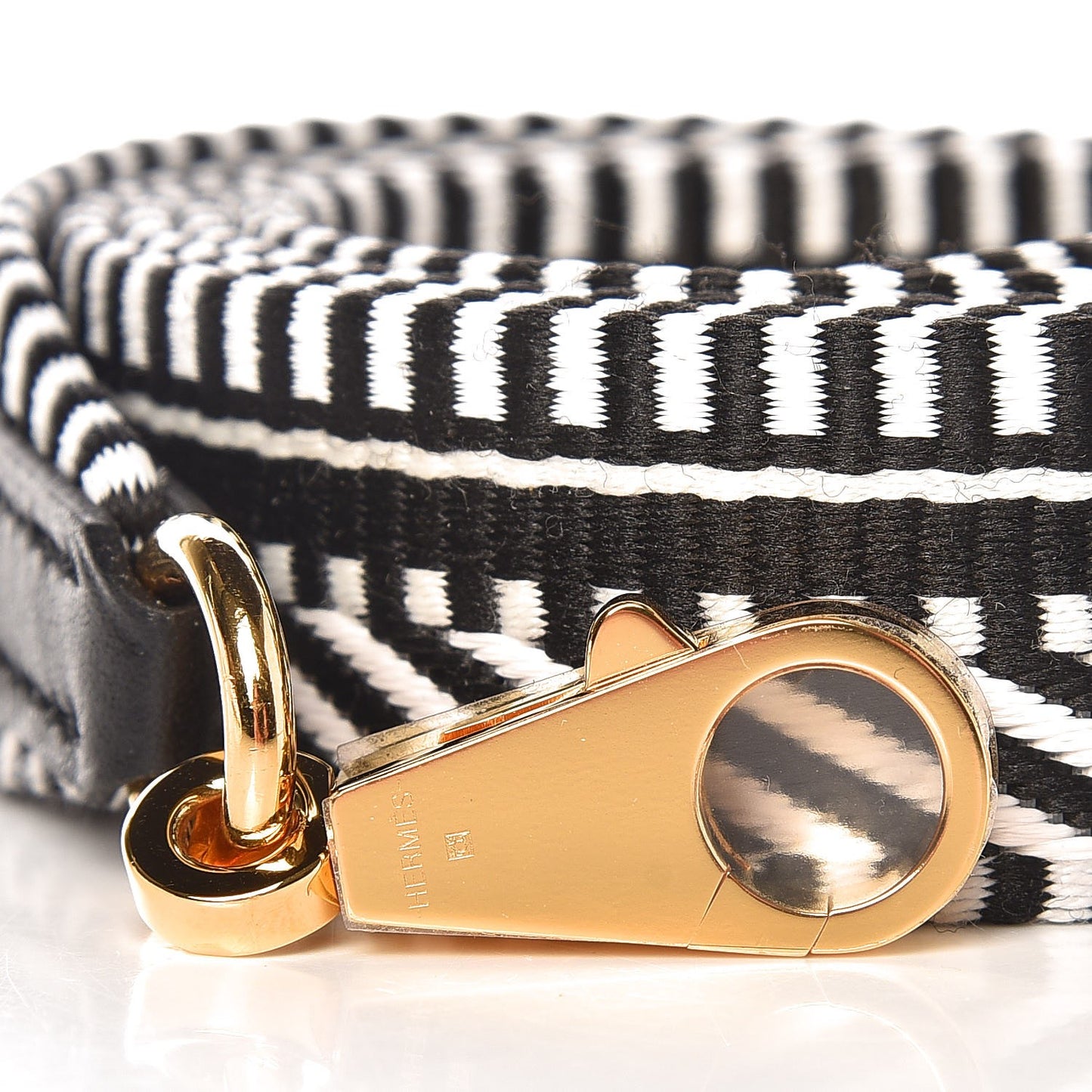 Toile Swift 25mm Sangle Cavale Shoulder Strap Black Ecru