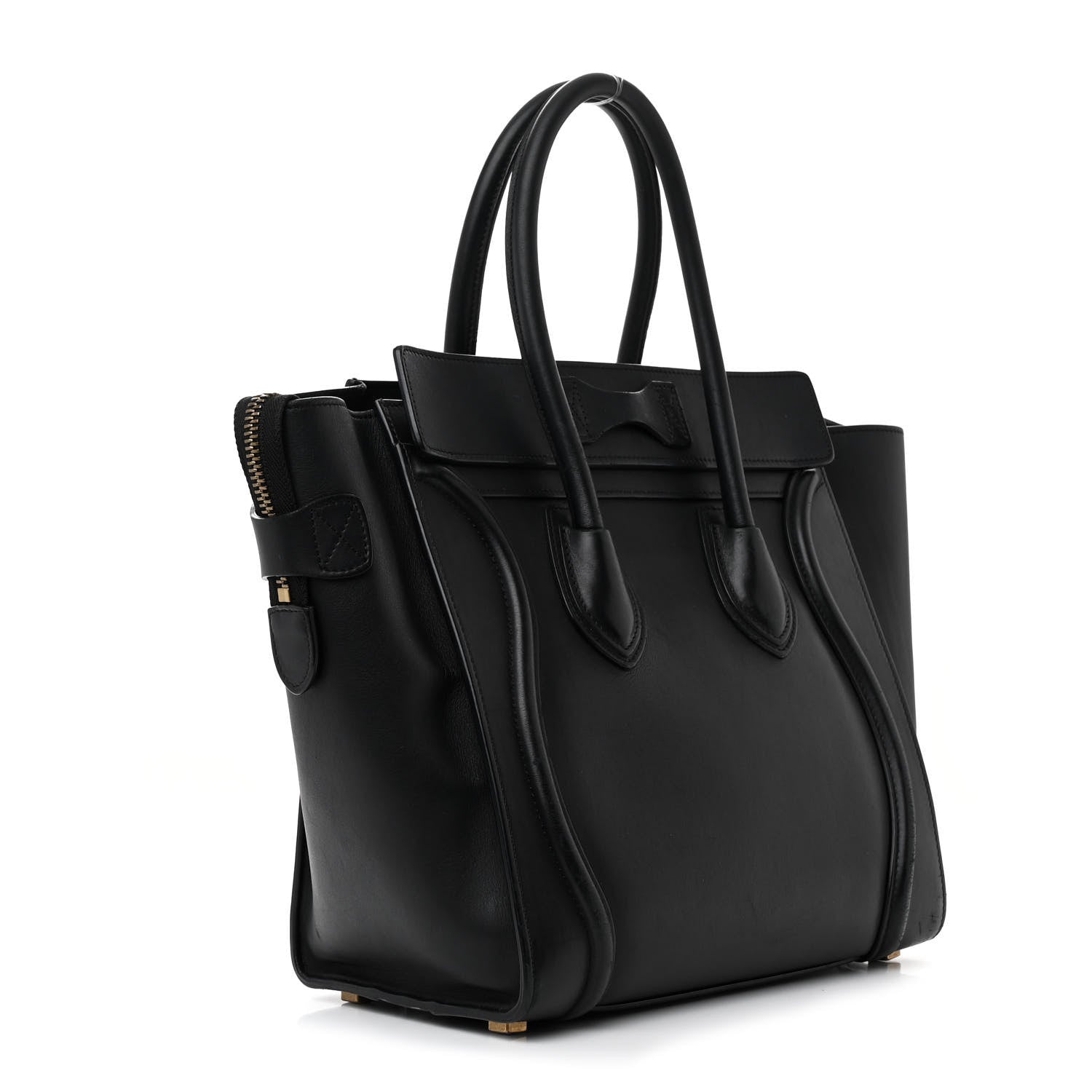 Celine Smooth Calfskin Micro Luggage Black 3 of 11
