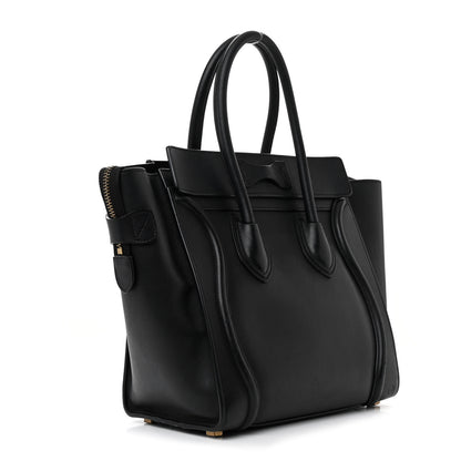 Celine Smooth Calfskin Micro Luggage Black 3 of 11