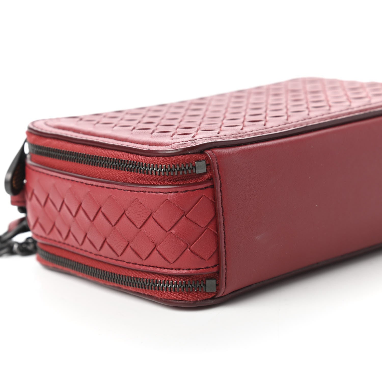Bottega Veneta Nappa Intrecciato Camera Bag Red 6 of 10