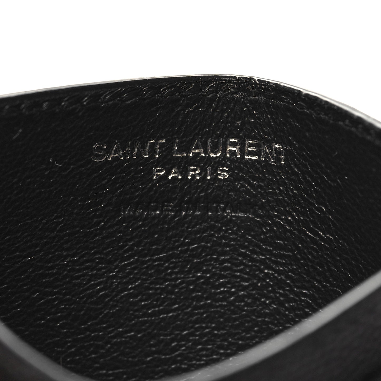 Grain De Poudre Matelasse Chevron Monogram Credit Card Case Black