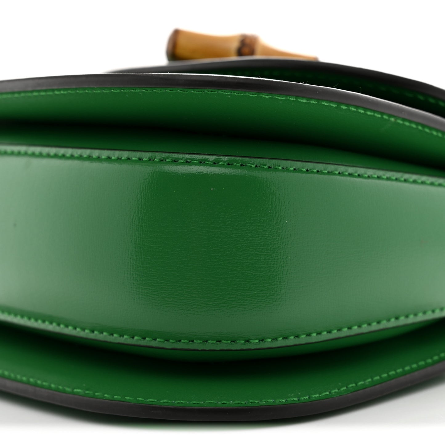 Boarded Dyana Lux Calfskin Web Mini Bamboo 1947 Top Handle Bag Spring Green