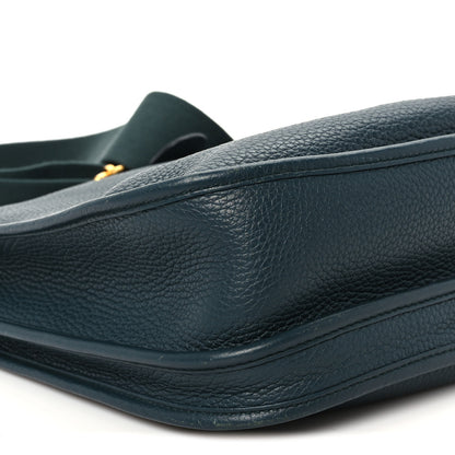 Hermes Taurillon Clemence Evelyne III PM Vert Cypress 8 of 9