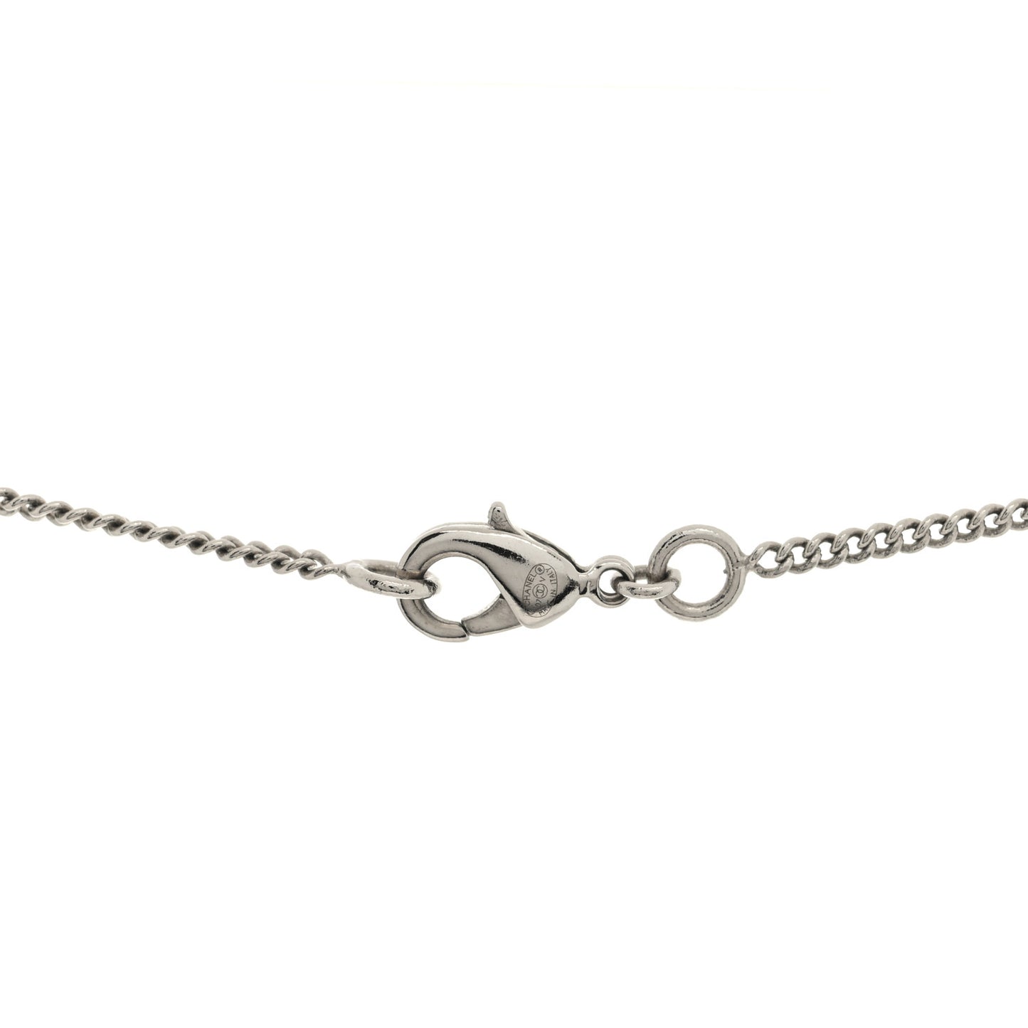 Crystal Timeless CC Necklace Silver