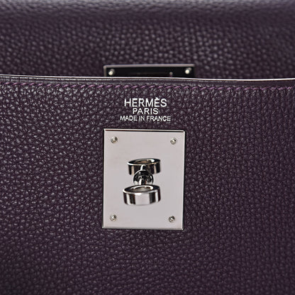 Hermes Togo Kelly Retourne 32 Raisin 7 of 17