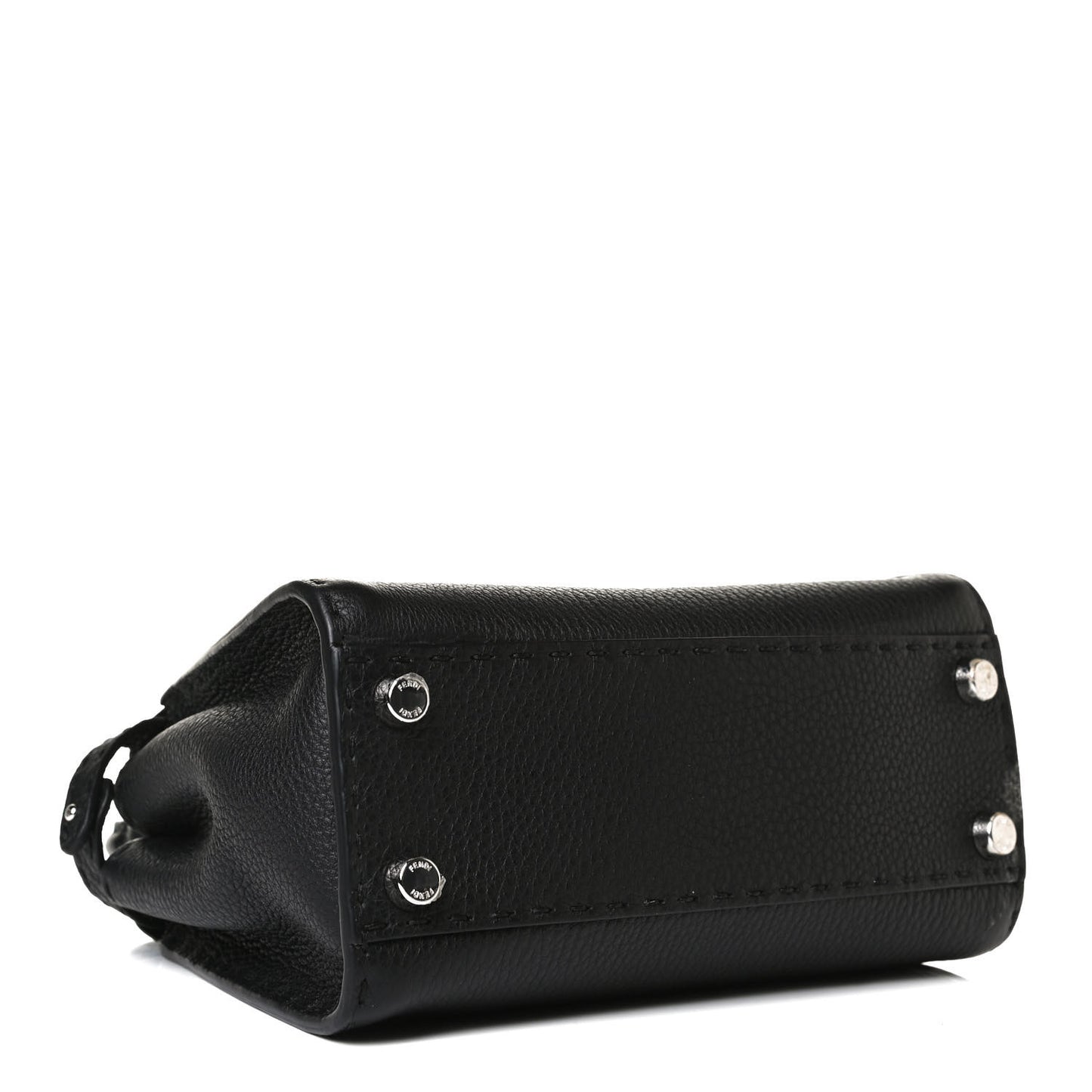Cuoio Romano Selleria Bi-Color Mini Peekaboo Iconic Satchel Black Mou