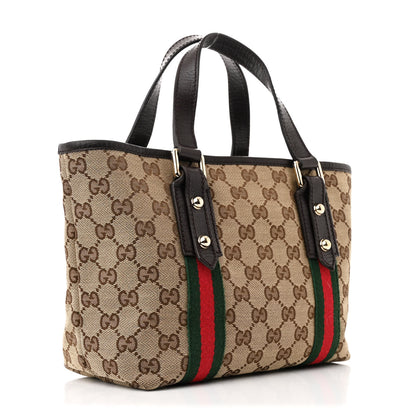 Gucci Monogram Small Jolicoeur Tote Dark Brown 3 of 13