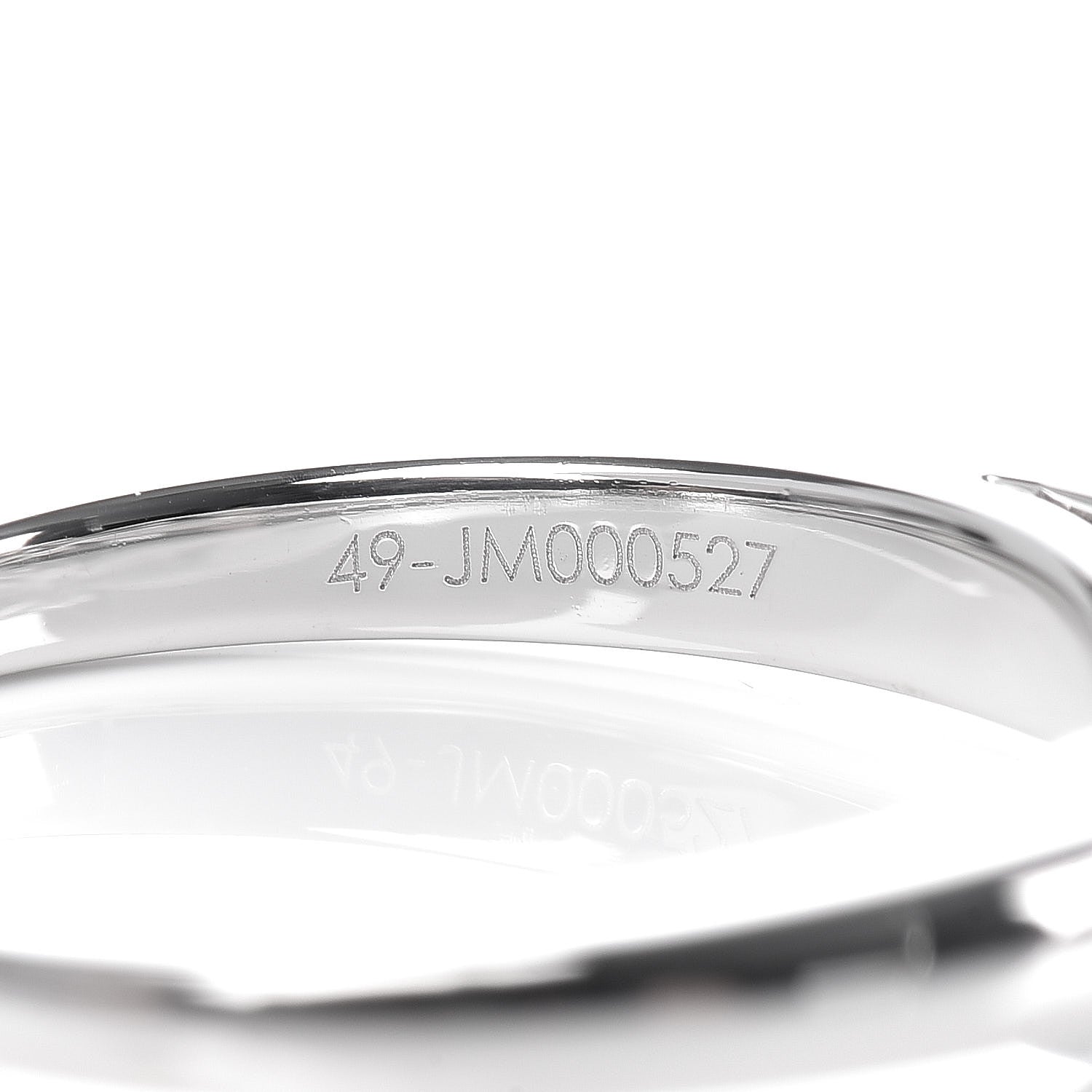 Van Cleef & Arpels Platinum Diamond .30ct Bonheur Solitaire Engagement Ring 49 4.75 5 of 7