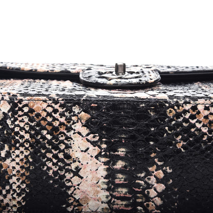 Chanel Python Jumbo Double Flap 9 of 10
