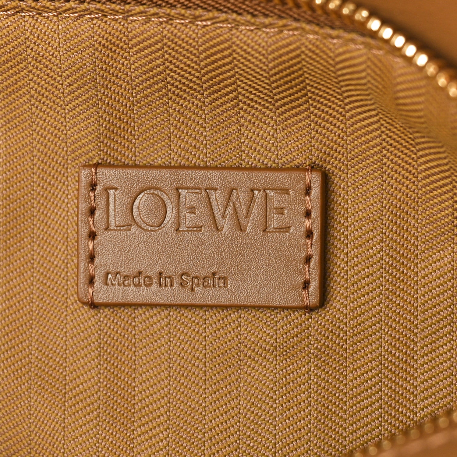 Loewe Satin Calfskin Small Puzzle Bag Oak 6 of 9