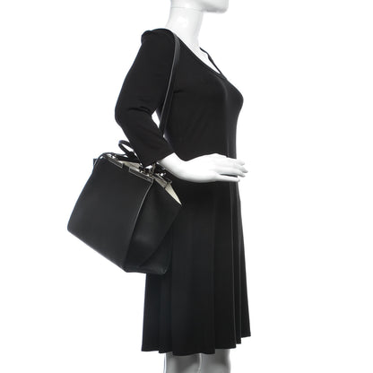 Fendi Vitello Dolce Shiny Nappa Petite 3Jours Tote Black 3 of 10