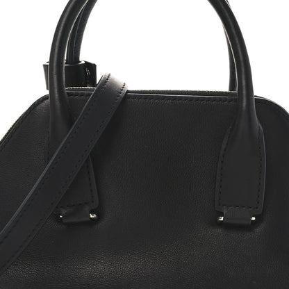 The Row Saddle Calfskin Mini Devon Bag Black 7 of 9