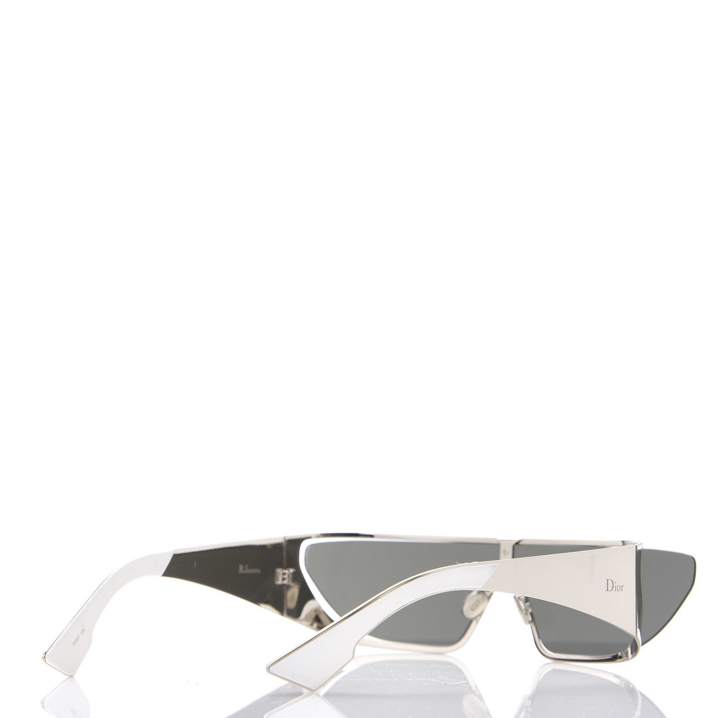 X RIHANNA Shield Sunglasses Silver