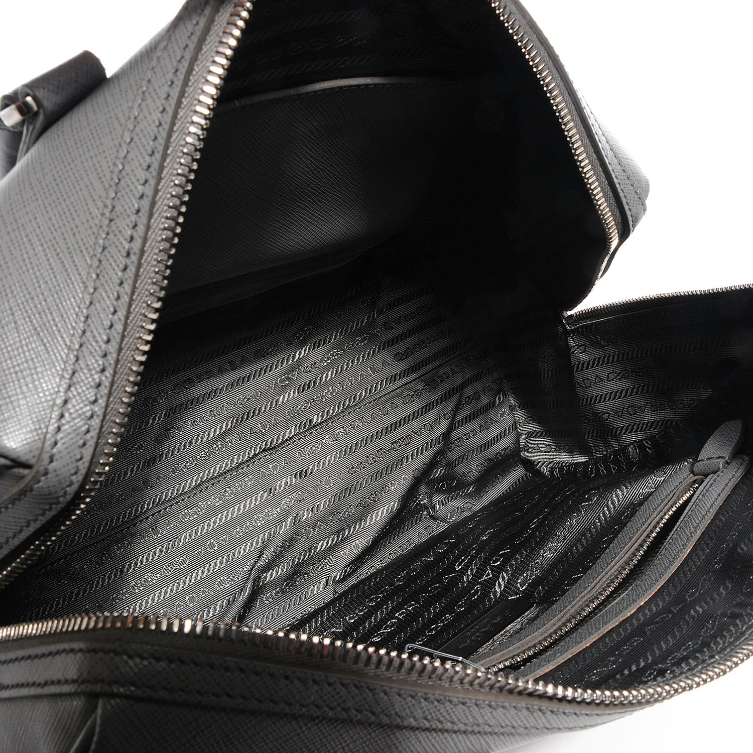 Prada Saffiano Lux Bowler Marmo 5 of 8