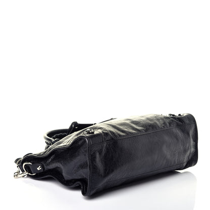 Balenciaga Agneau Classic Silver Hardware City Black 5 of 10