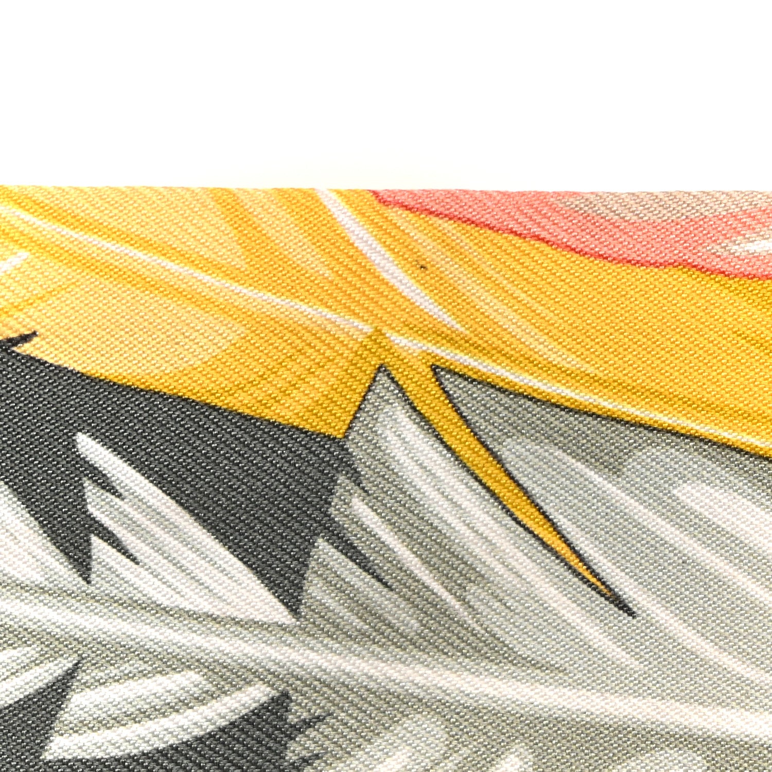 Hermes Silk La Danse Pacifique Twilly Jaune D'Or Kaki Orange 7 of 7