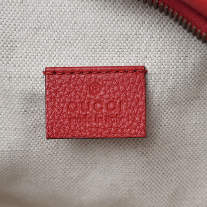 Gucci Grained Calfskin Coco Capitan Logo Belt Bag Hibiscus Red 6 of 7