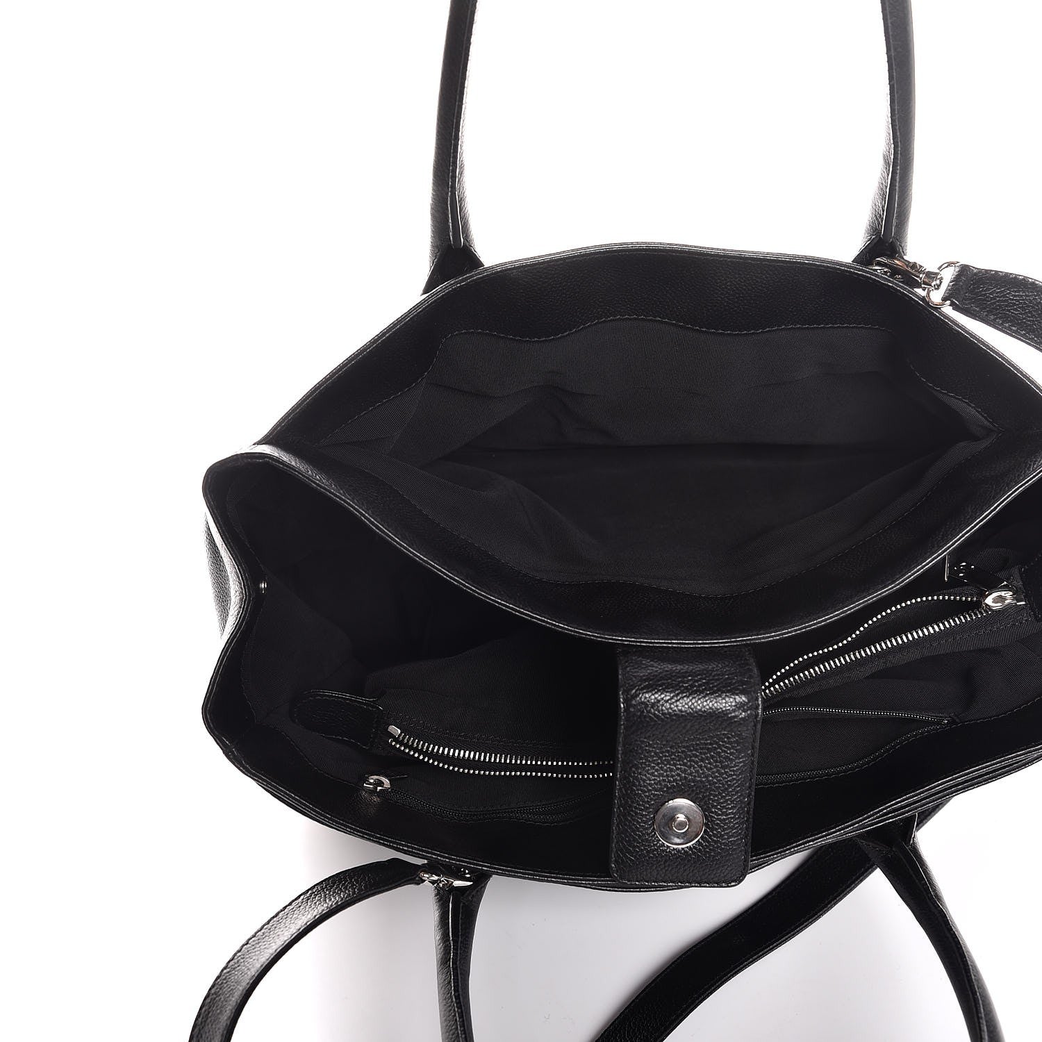 Chanel Calfskin Cerf Executive Shopper Tote Black 7 of 15