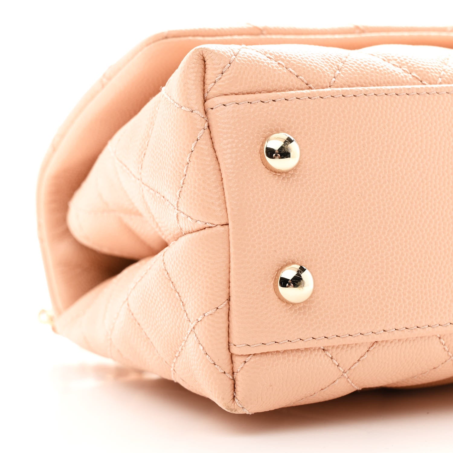 Chanel Caviar Quilted Mini Coco Handle Flap Light Pink 10 of 11