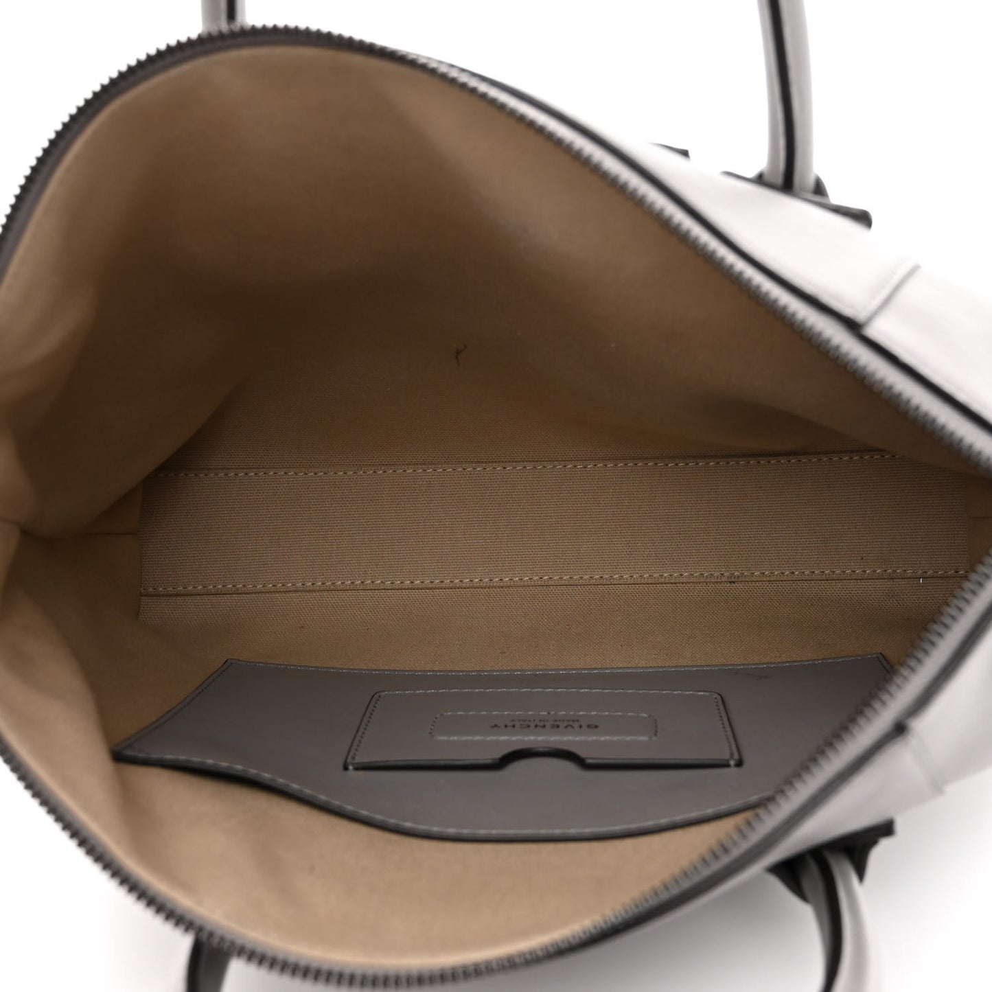 Calfskin Small Soft Antigona Pearl Grey