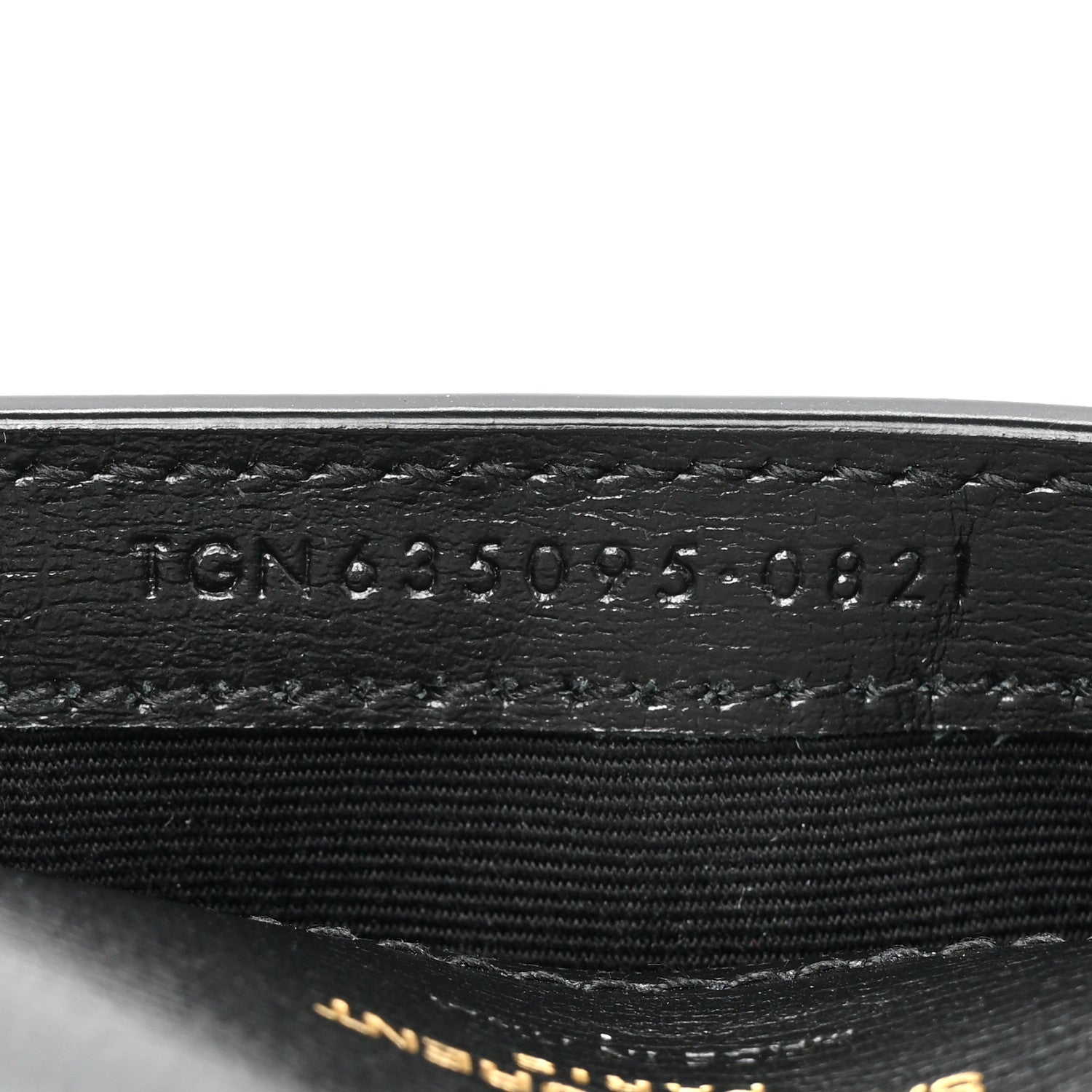 Saint Laurent Smooth Calfskin Monogram Phone Holder Crossbody Black 7 of 9
