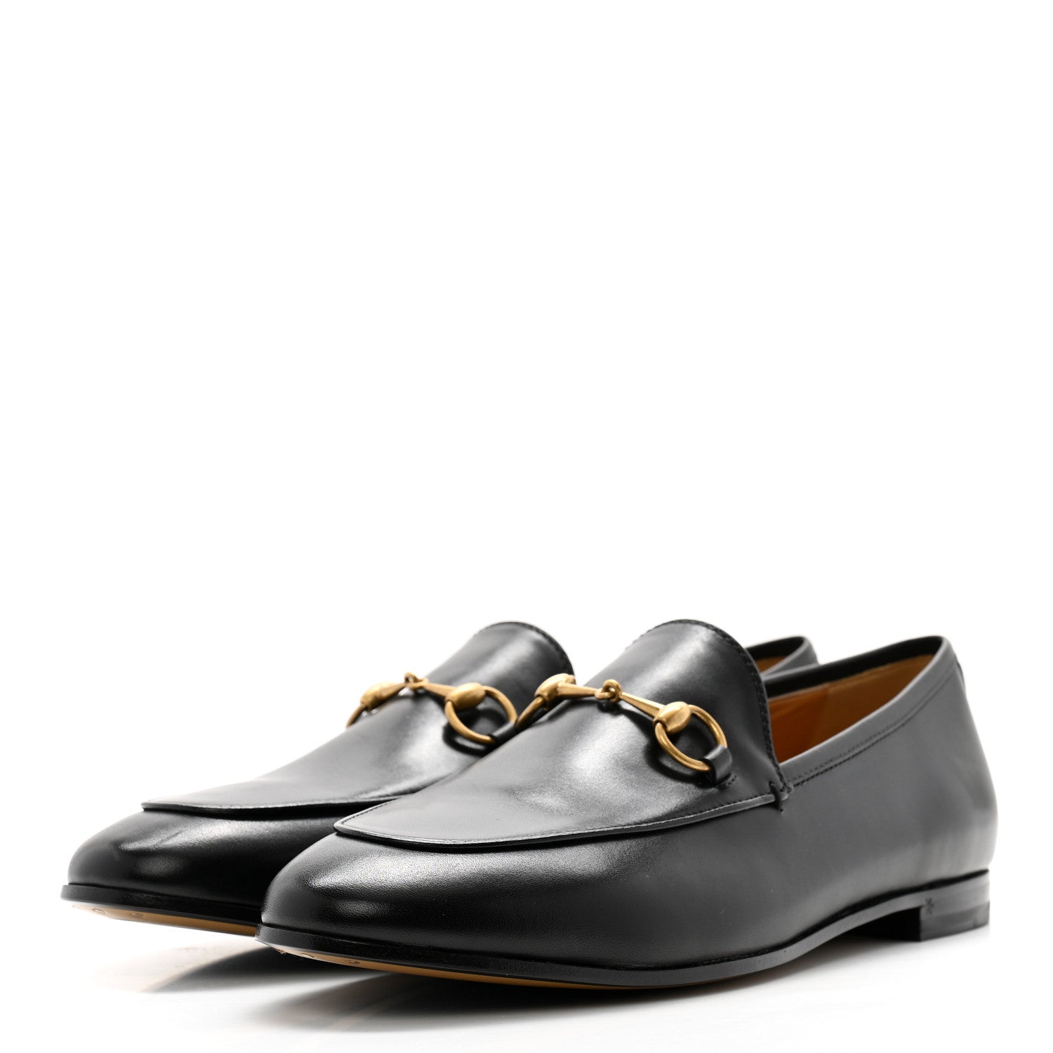 Gucci Calfskin Womens Jordaan Loafers 38.5 Black 3 of 11