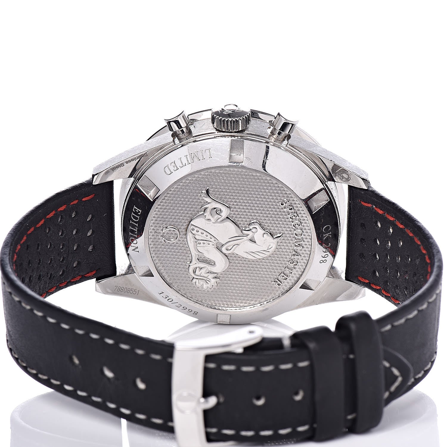 Omega Stainless Steel Calfskin 39mm Speedmaster CK2998 Pulsometer Moonwatch Limited Edition Automatic Watch 311.32.40.30.02.001 5 of 5