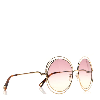 Chloe Oversized Round Carlina Oversized Round Sunglasses CE114SD Gold Pink 2 of 7