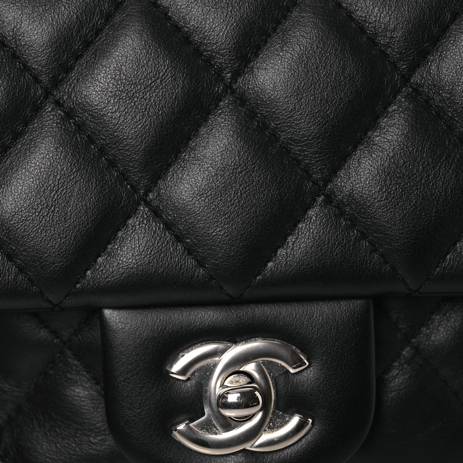 Chanel Calfskin Quilted CC Uniform Flap Belt Bag Black 11 of 16