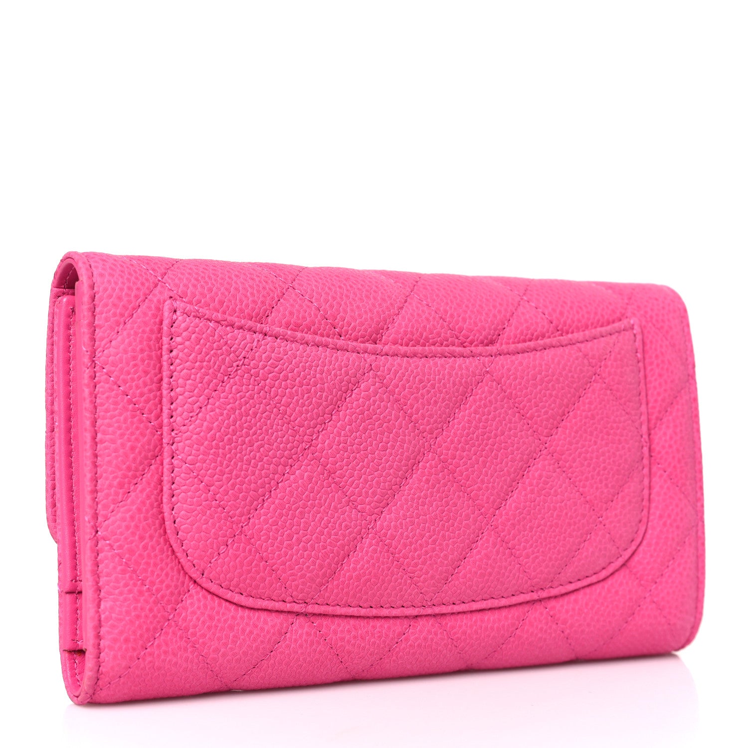 Chanel Caviar Quilted Large Flap Wallet Pink 4 of 10