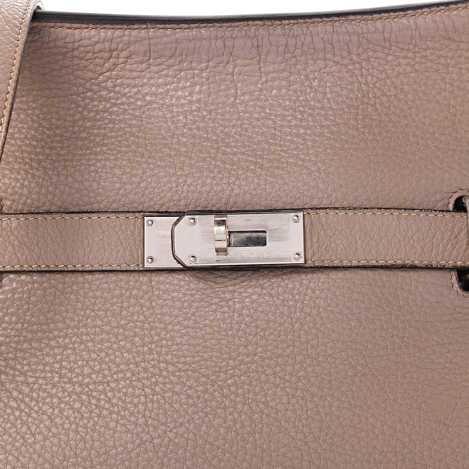 Hermes Taurillon Clemence Jypsiere 37 Etoupe 16 of 16