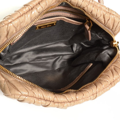 Miu Miu Nappa Matelasse Shoulder Bag Cammeo 5 of 9
