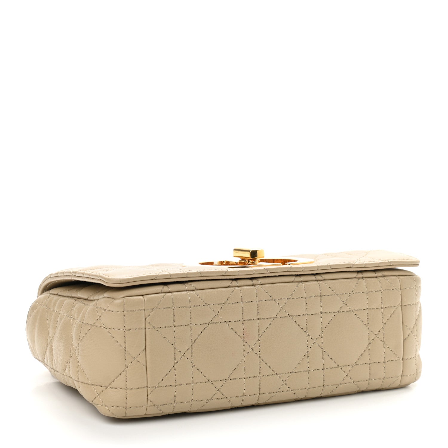 Christian Dior Lambskin Cannage Small Caro Bag Beige 4 of 15
