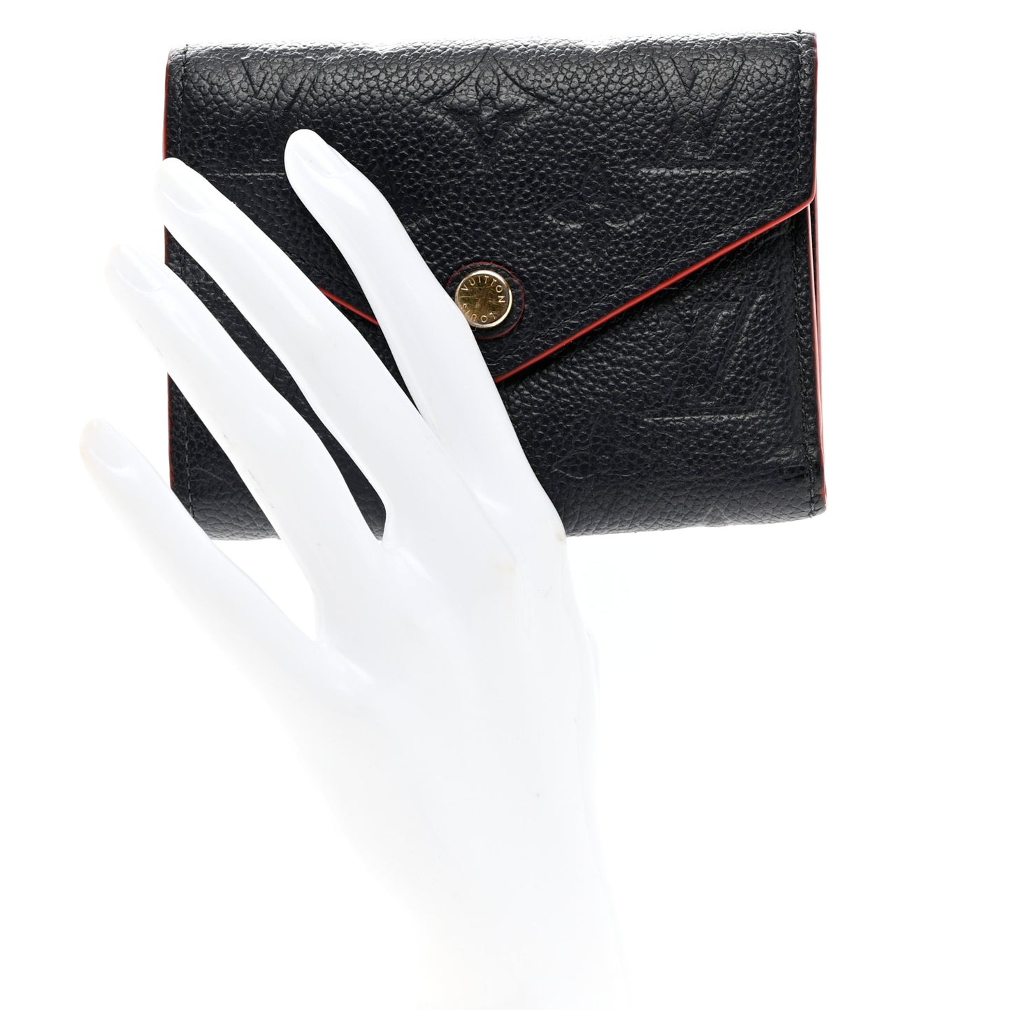 Empreinte Victorine Wallet Marine Rouge