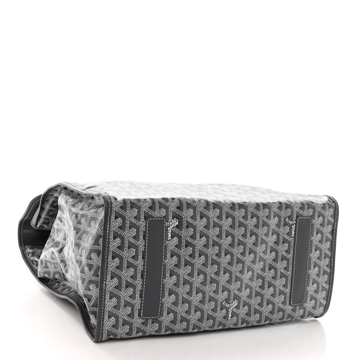 Goyardine Saint Leger Soft Briefcase Backpack Grey
