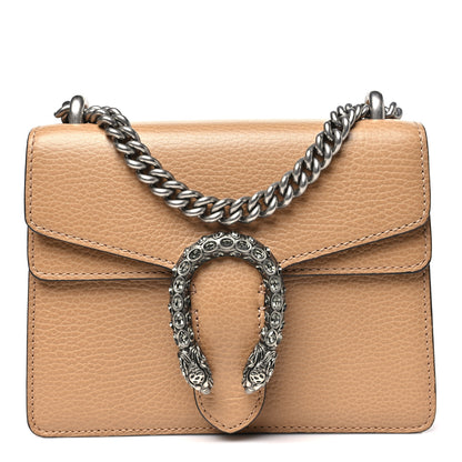 Gucci Dollar Calfskin Crystal Mini Dionysus Shoulder Bag Natural Tan Black Diamond 1 of 9