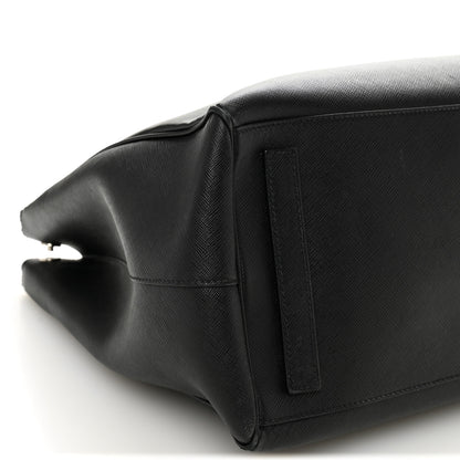 Prada Saffiano Travel Extra Large Galleria Double Zip Black 9 of 11