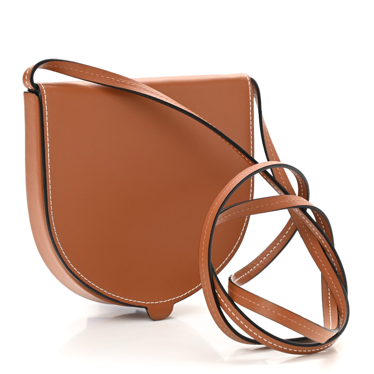 Soft Calfskin Small Heel Bag Tan