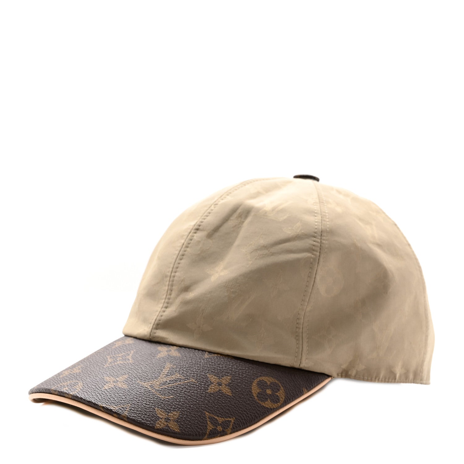 Louis Vuitton Polyester Silk Monogram LV Get Ready Cap M Beige 1 of 10