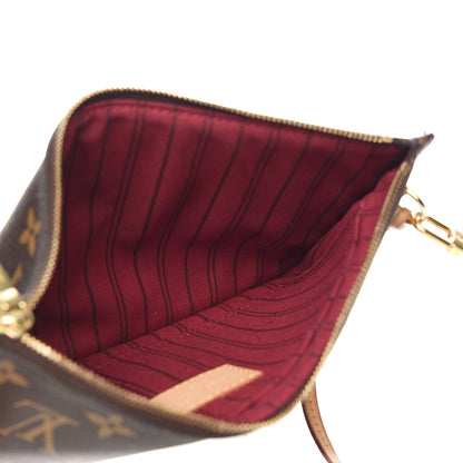 Louis Vuitton Monogram Neverfull MM GM Pochette Fuchsia 5 of 9
