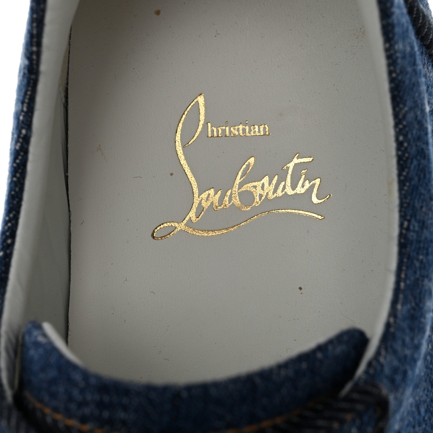 Christian Louboutin Miss Denim Elo Loubi Orlato Flat Sneakers 38.5 Denim 6 of 9