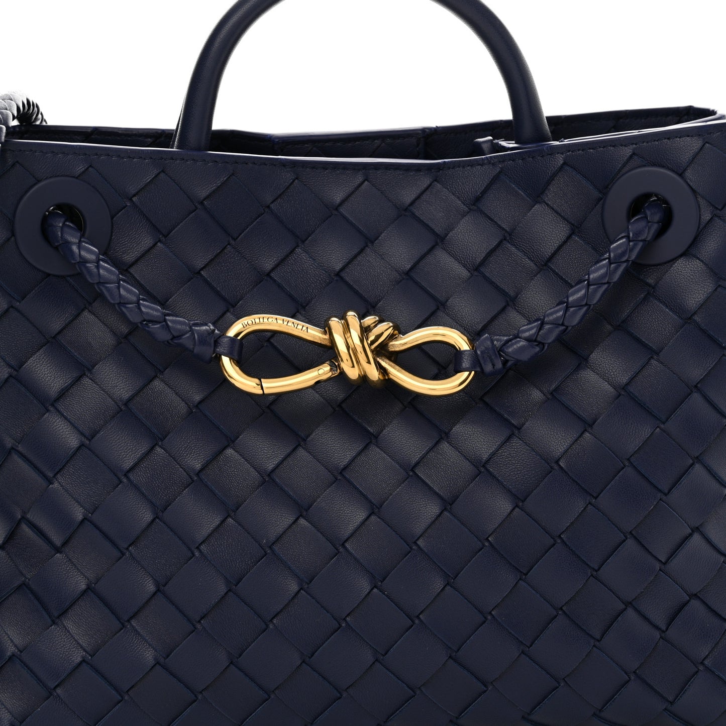 Nappa Intrecciato Small Andiamo Shoulder Bag Duke
