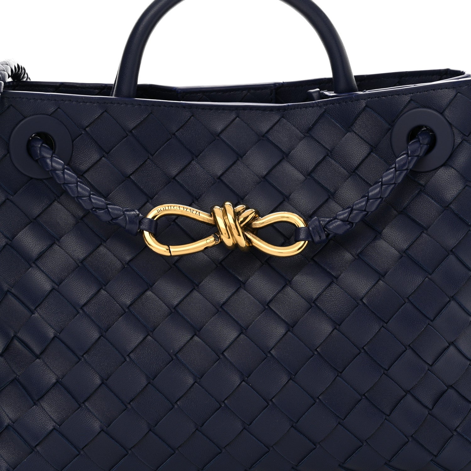 Bottega Veneta Nappa Intrecciato Small Andiamo Shoulder Bag Duke 7 of 10