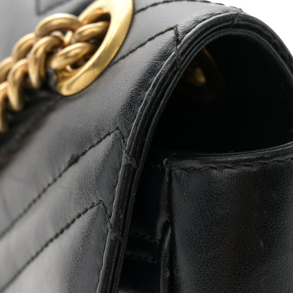 Gucci Calfskin Matelasse Small GG Marmont Shoulder Bag Black 15 of 16