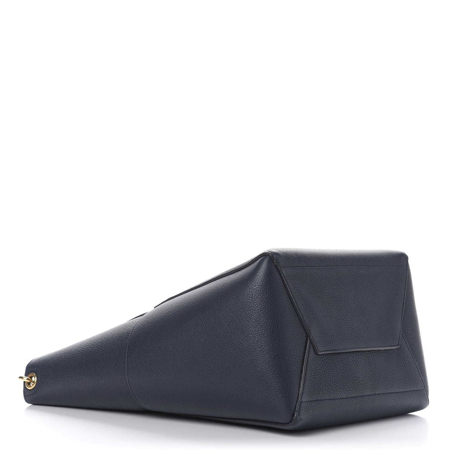 Celine Soft Grained Calfskin Sangle Bucket Bag Navy Blue 4 of 9