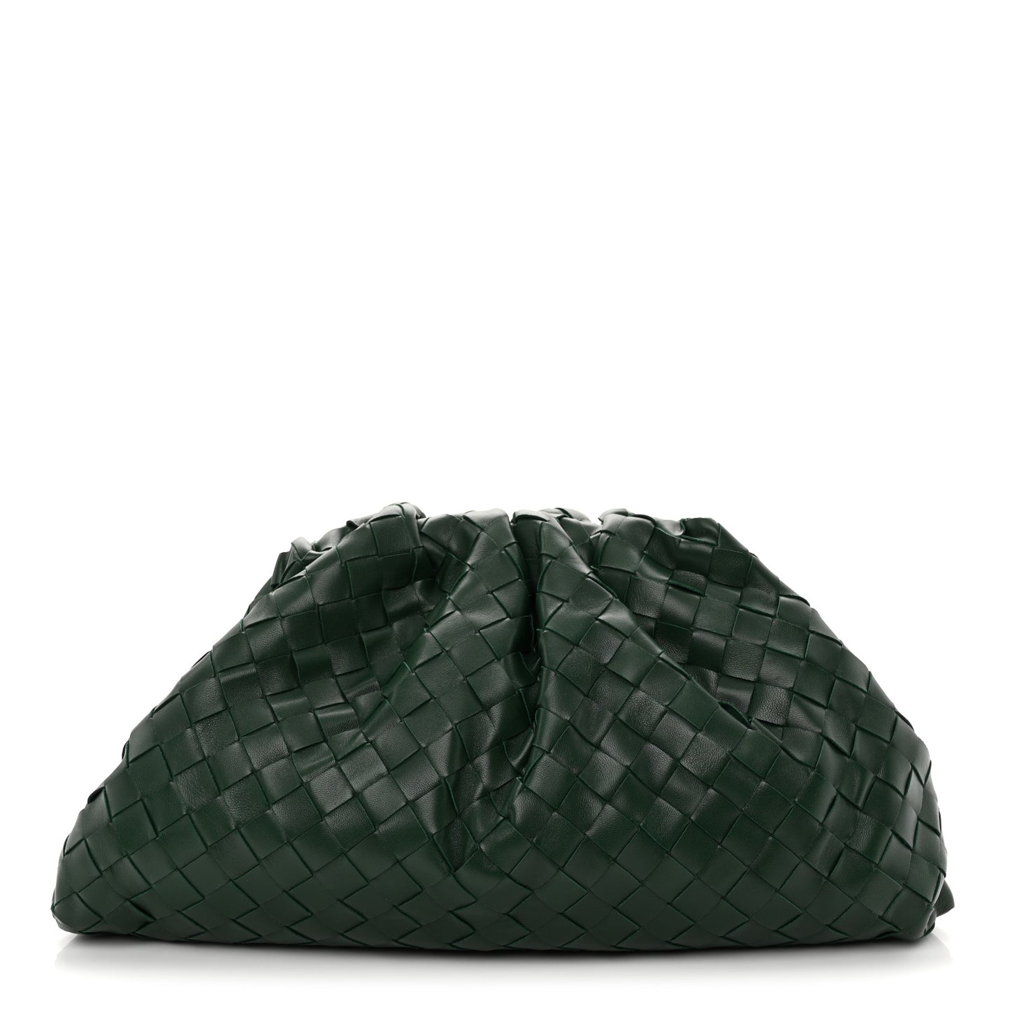 Nappa Maxi Intrecciato The Pouch Oversized Clutch Raintree