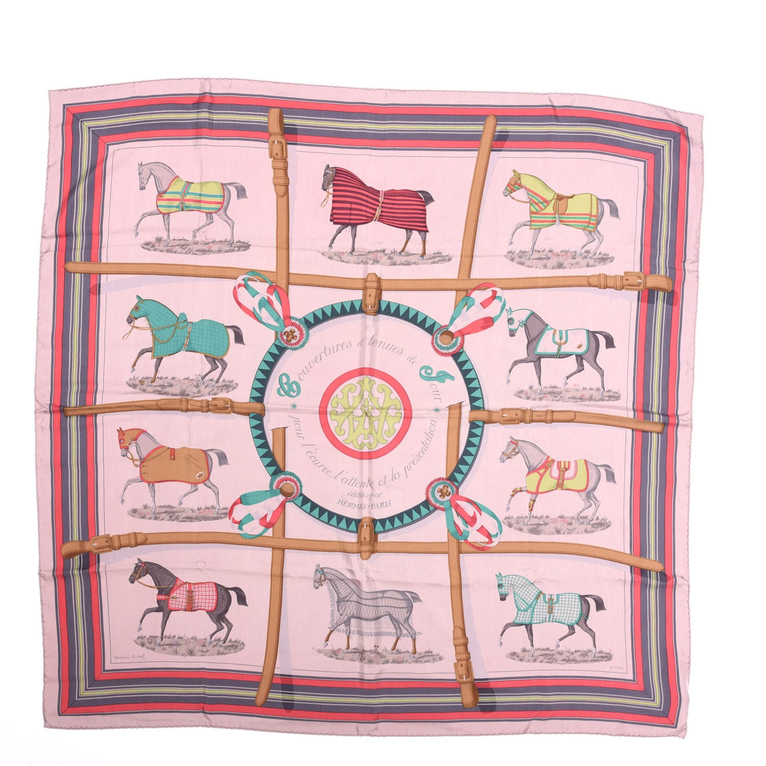 Hermes Silk Dip Dye Couvertures Et Tenues de Jour Scarf 90 1 of 7
