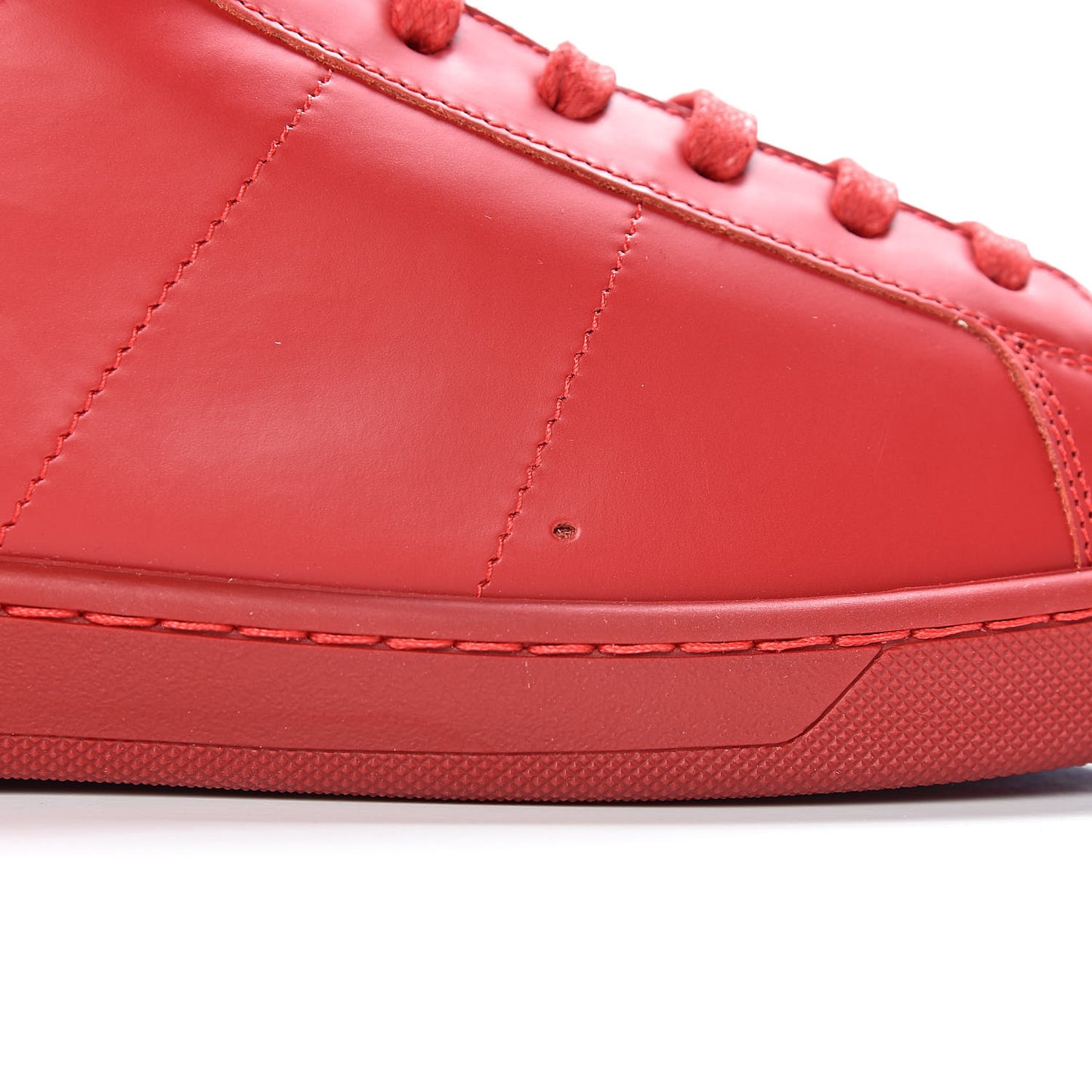 Calfskin Mens Court Classic SL/01H High Top Sneakers 44 New Red
