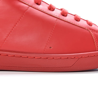 Saint Laurent Calfskin Mens Court Classic SL/01H High Top Sneakers 44 New Red 10 of 13